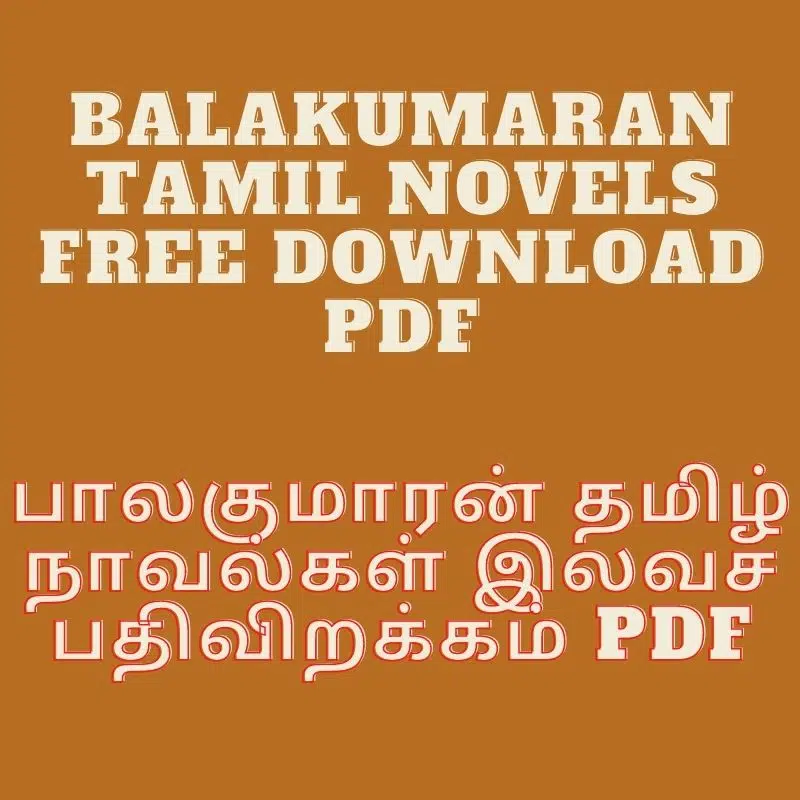 Balakumaran Tamil Novels Free Download PDF