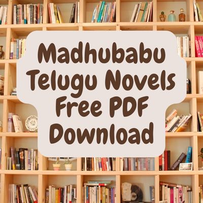 Madhubabu Telugu Novels Free PDF Download