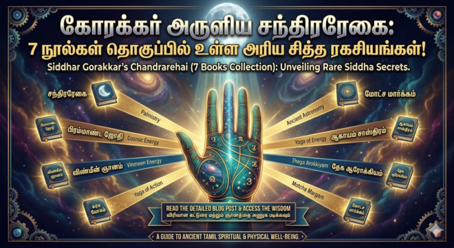 கோரக்கர் அருளிய சந்திரரேகை 7 நூல்கள் தொகுப்பில் உள்ள அரிய சித்த ரகசியங்கள்
