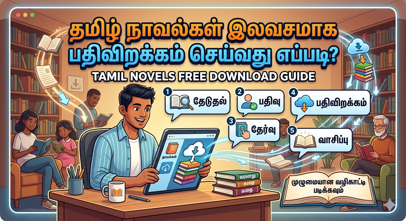 தமிழ் நாவல்கள் இலவசமாக பதிவிறக்கம் செய்வது எப்படி